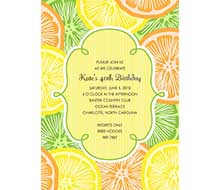 Citrus Lemon, Lime and Orange Printable Invitation